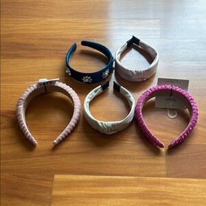 Stylish Headband Set - Pink, Blue, Cream